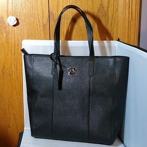 Joy Mangano brand saffiano leather travel tote